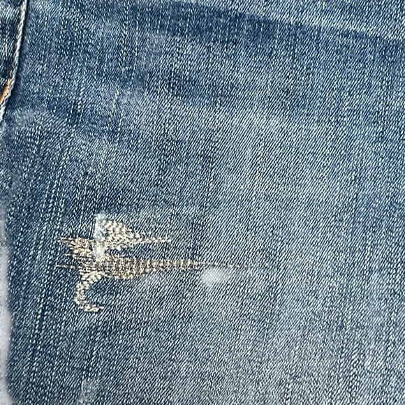 White House Black Market Skinny Jeans Women’s 12R Blue Distressed Denim Pants - Picture 6 of 14